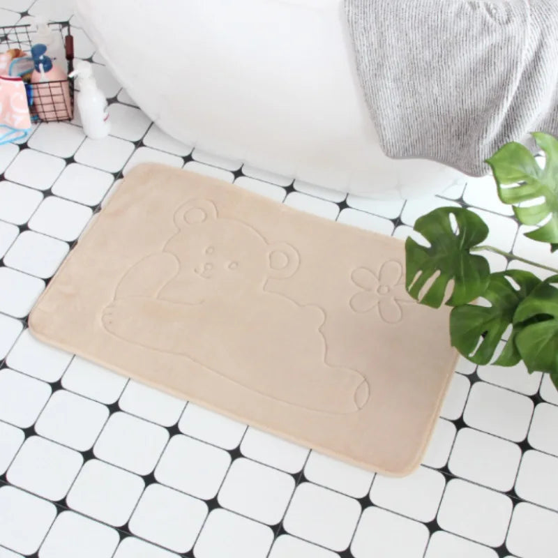 Geometric Embossed Non-Slip Bath Mat