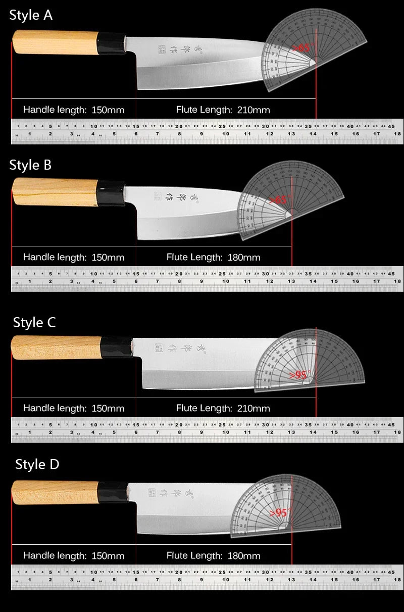 Tokoro 8.25″ Stainless Steel Sushi Deba Knife 出刃包丁
