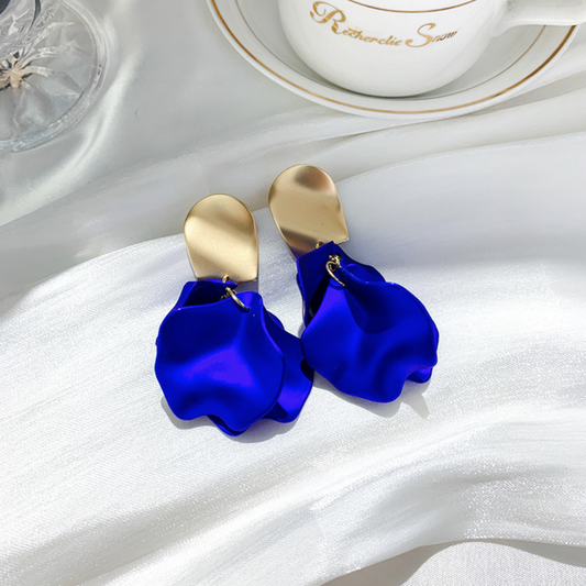 925 Silver Needle Rose Flower Earrings