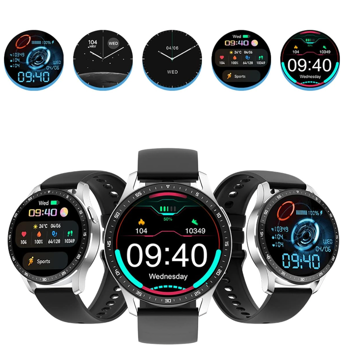 Warrior Tactical™ Pro Smartwatch w/ Earbuds