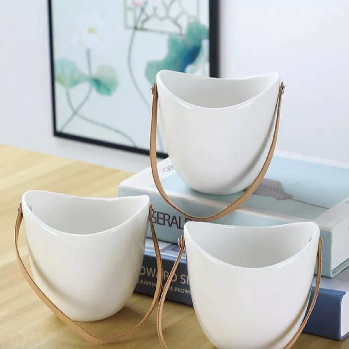 Ceramic Hanging Planter 3-Piece Set