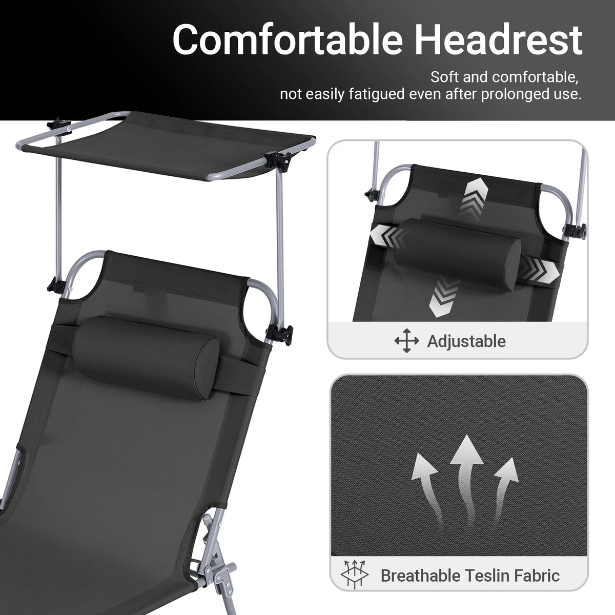Outdoor Garden Swing Lounger with Metal Frame and Side Storage Bag - Ergonomic Relaxing Rocking Chair for Courtyard, Beach, and Balcony
