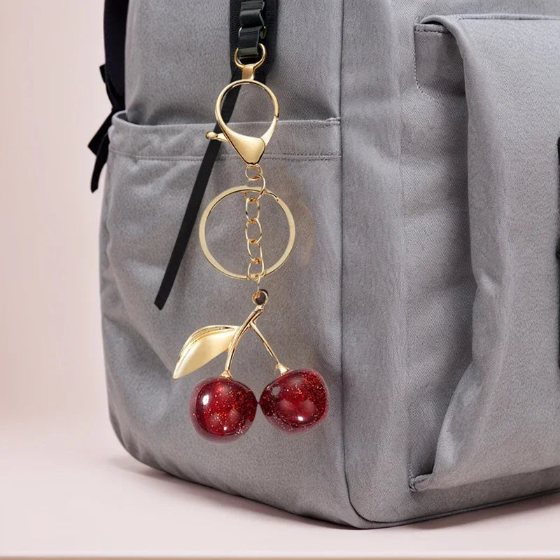 Cherry Bag Charm Set of 2