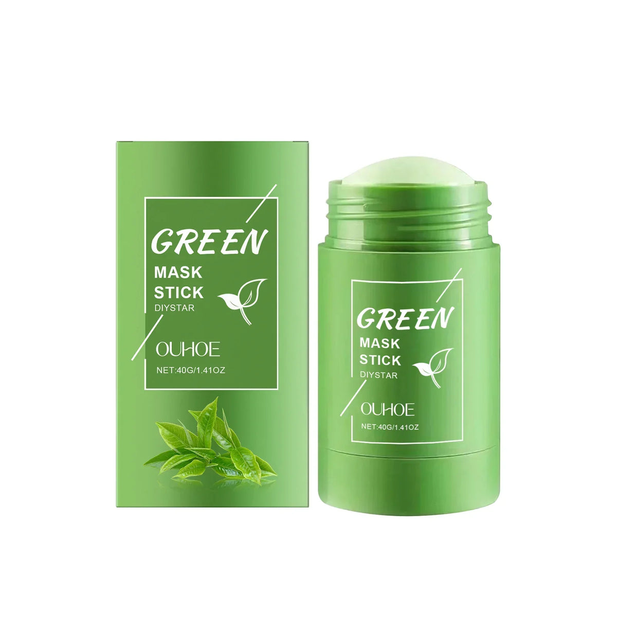 Clay Mask Stick for Deep Pore Cleansing – Kaolin Face Mask with Roller Ball Applicator
