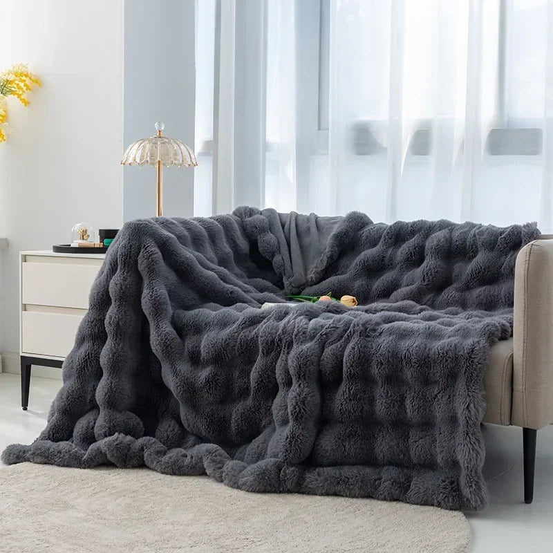 Bubble Plush Soft Blanket