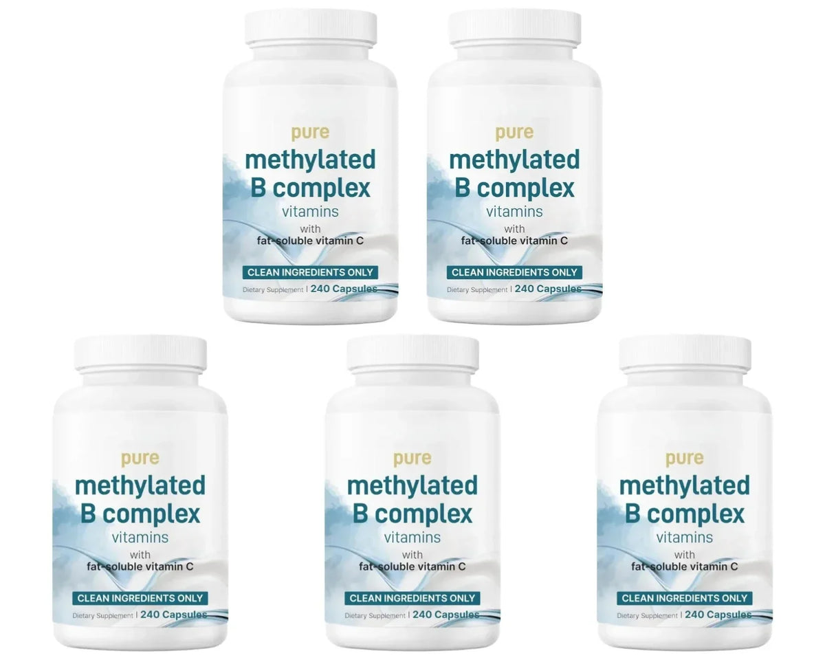 Methylated Vitamin B Complex 240 Capsules with Folate, B12, Thiamin, Inositol, Choline and Vitamin C