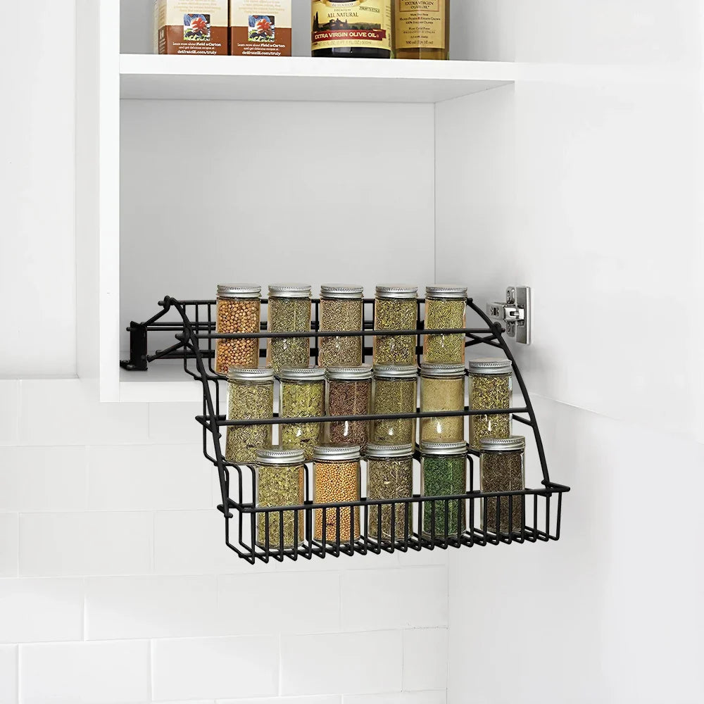 3-Tier Pull Down Spice Rack Organiser
