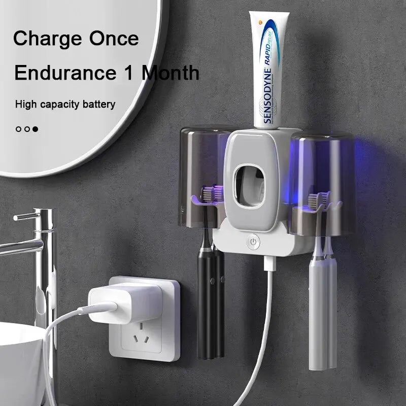 Smart UV Sterilizing Toothbrush Holder