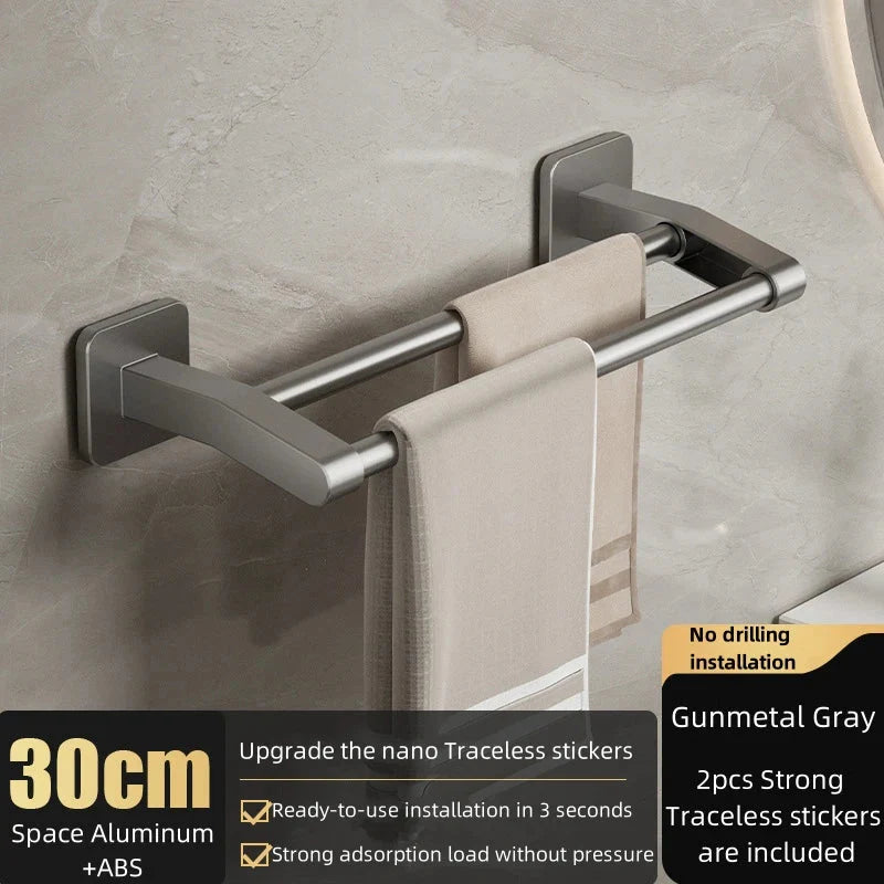 Sleek Space Aluminium Towel Rack