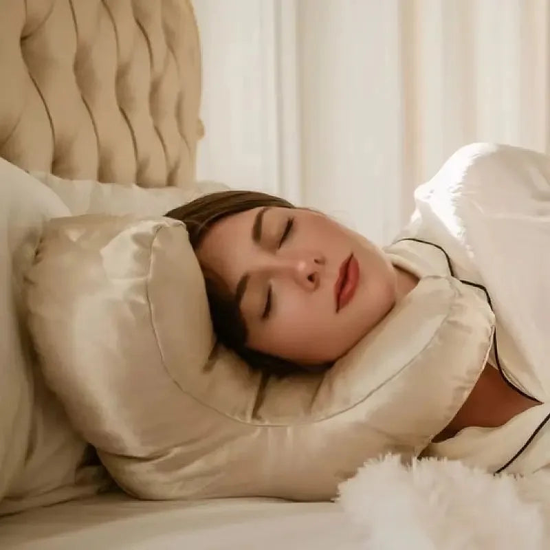 Face pillow with luxurious satin cover | LuxeFace