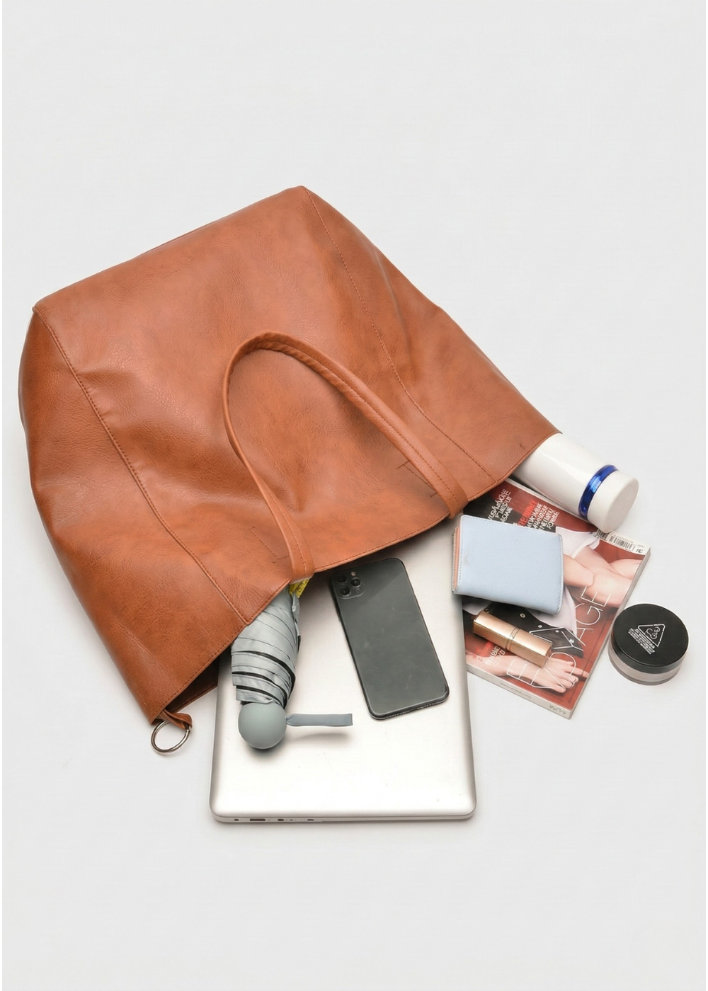 Shoulder Tote Bag for Work | Ring-Fold Clasp Closure Sevilla