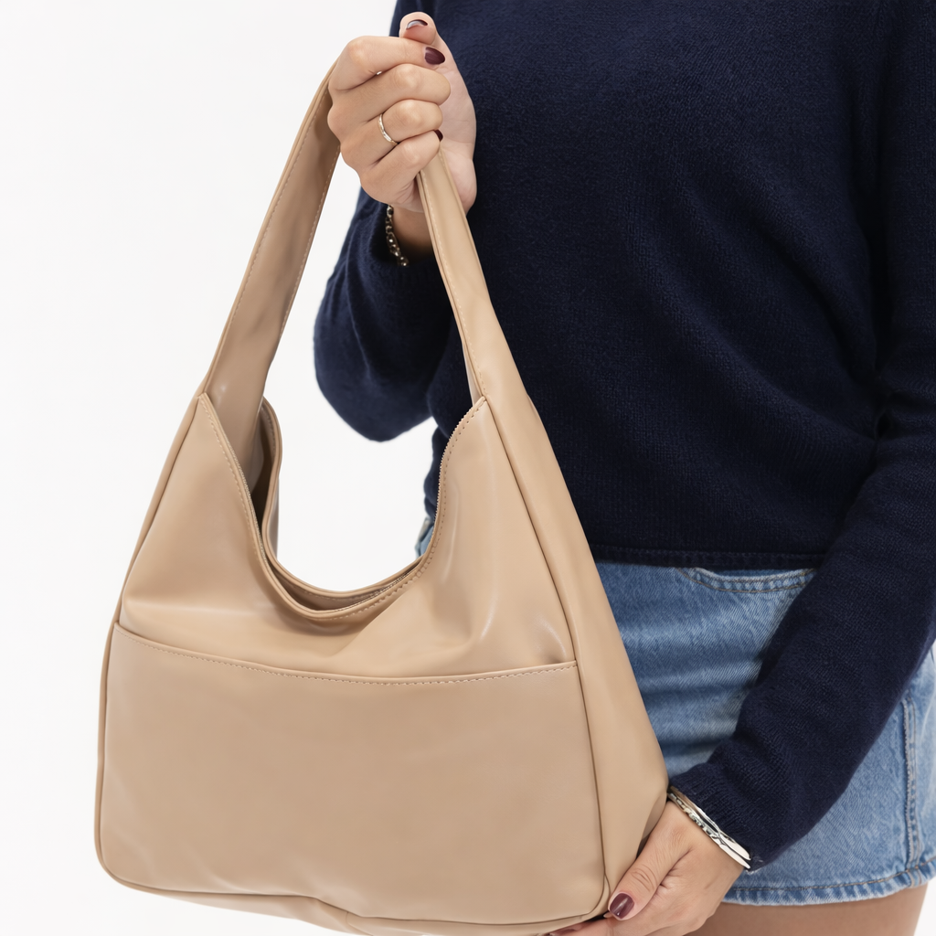 Shoulder Bag Minimalist Soft Finish Slouchy Everyday Carry