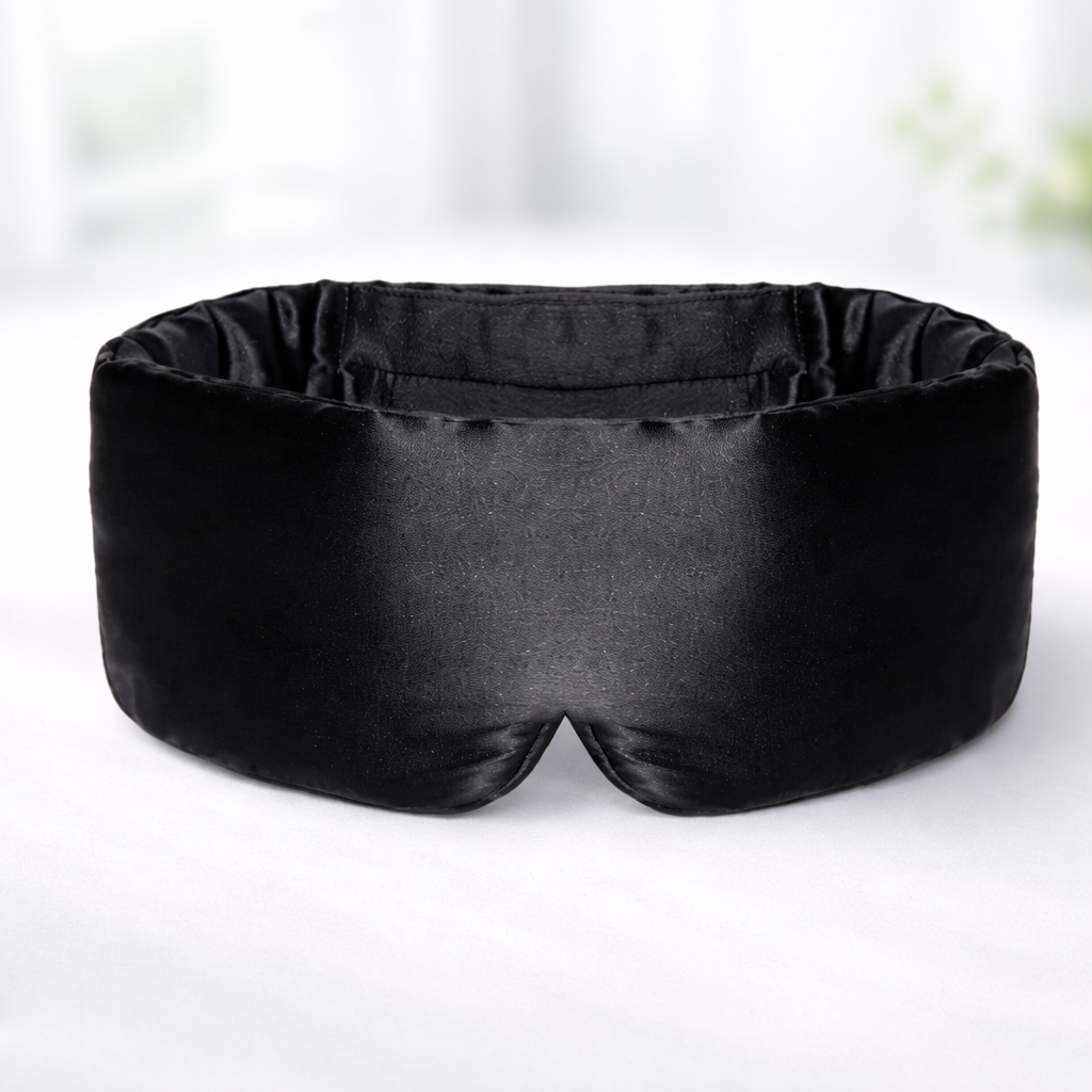 Sleep Mask Adjustable Blackout Eye Cover Light Blocking Design