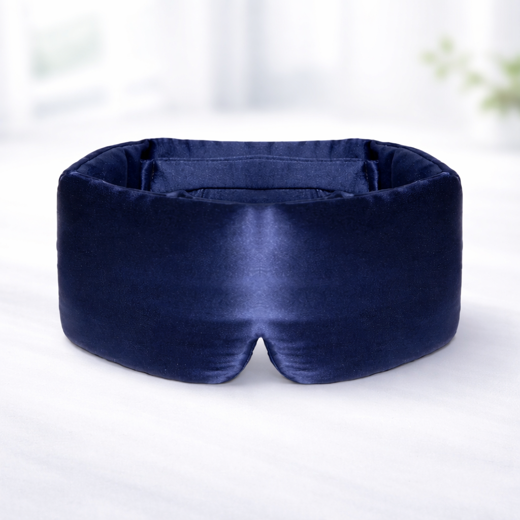 Sleep Mask Adjustable Blackout Eye Cover Light Blocking Design