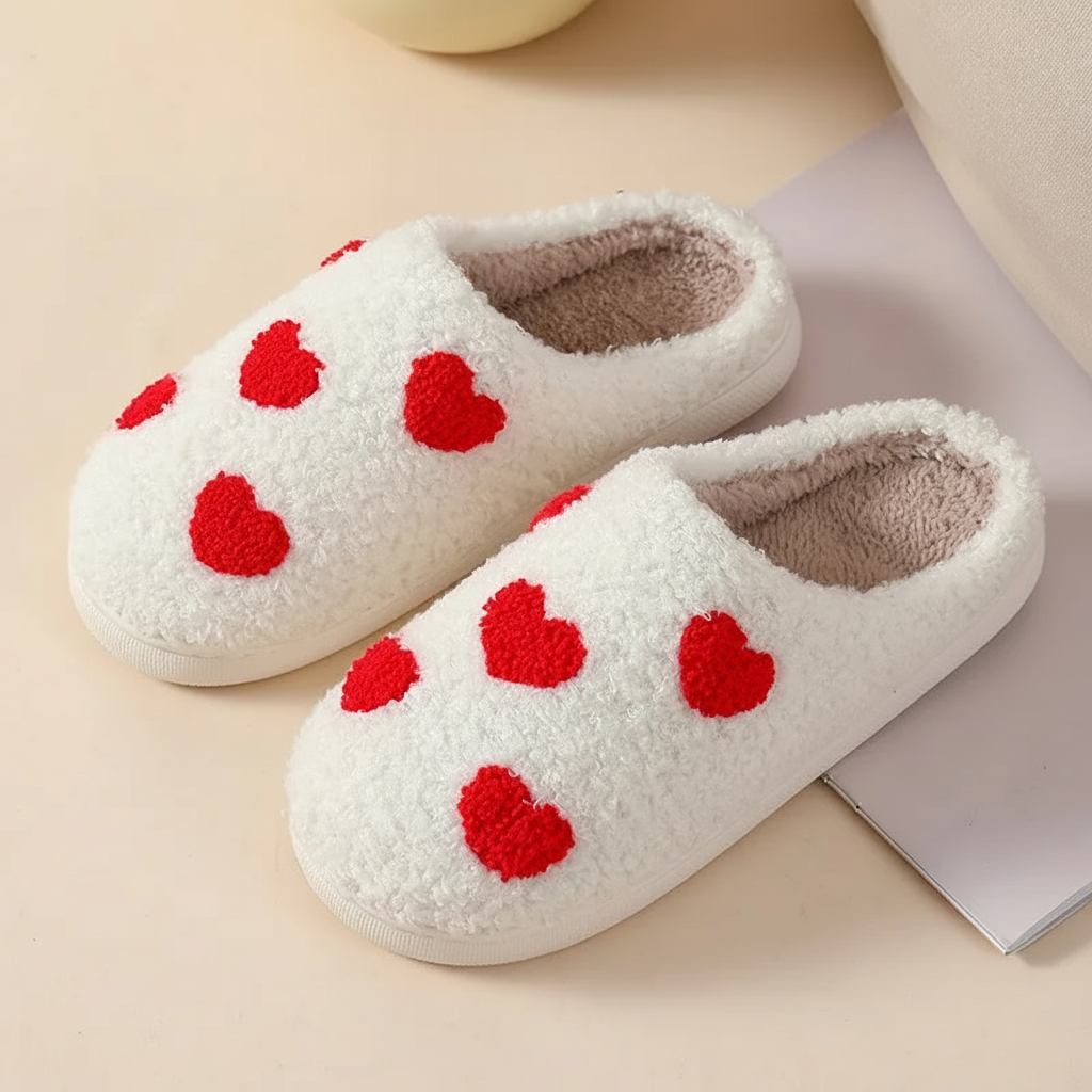 Womens Cozy Fuzzy Indoor Slippers Slip On House Shoes
