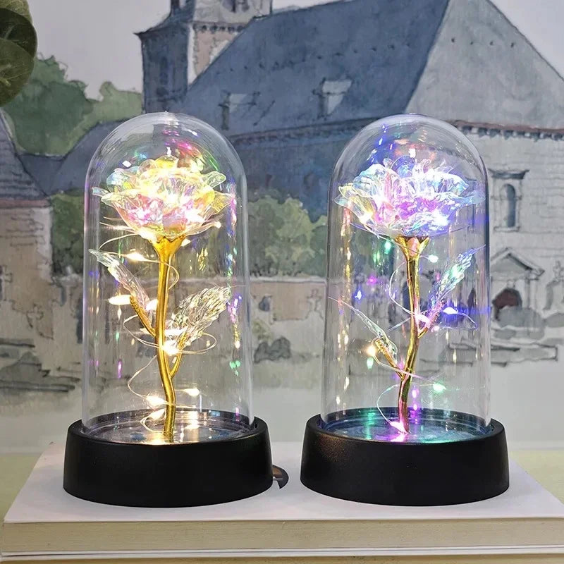 Table Lamp Rose LED Light Display