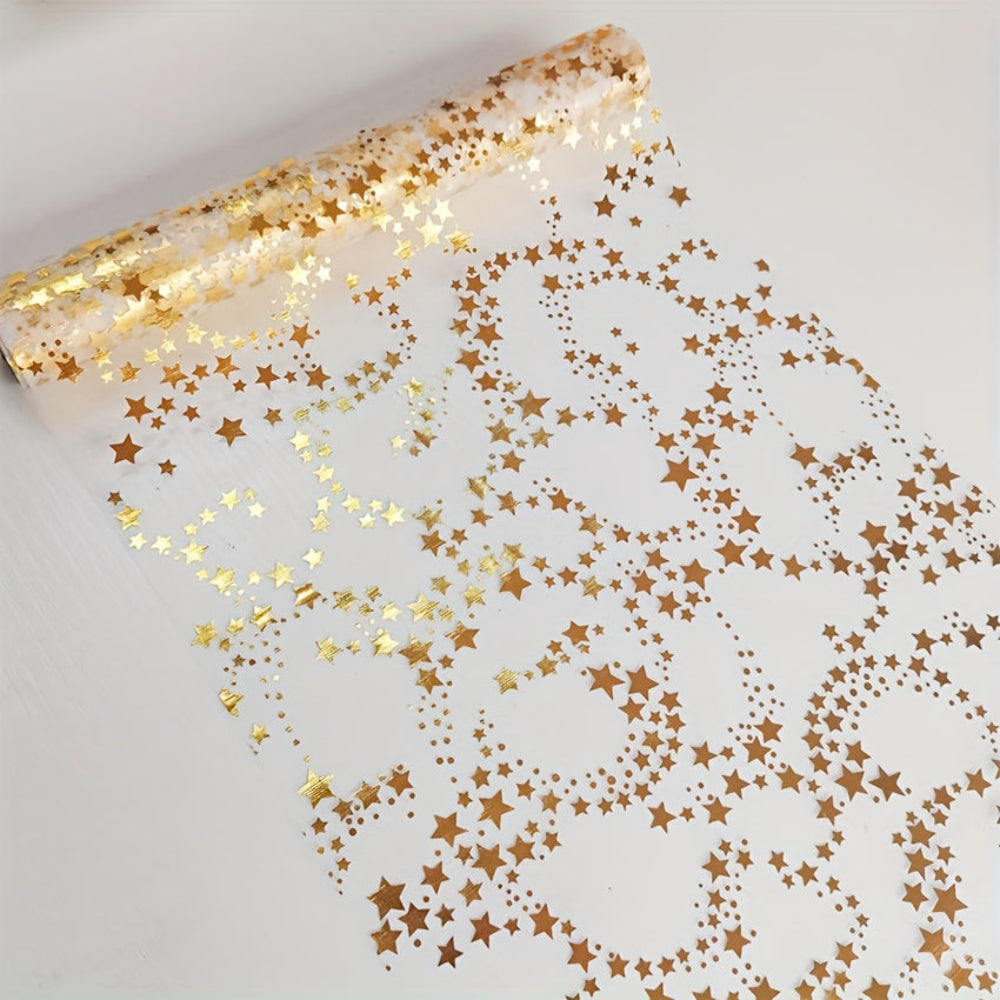 Table Runner Christmas Table Decorations Star Organza Table Roll