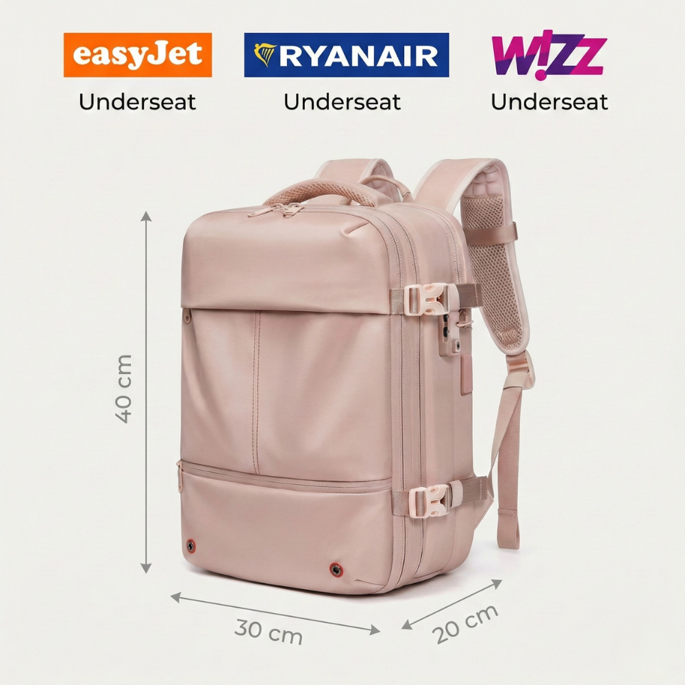 The Overnighter Pink edition - Underseat Cabin Backpack  45L