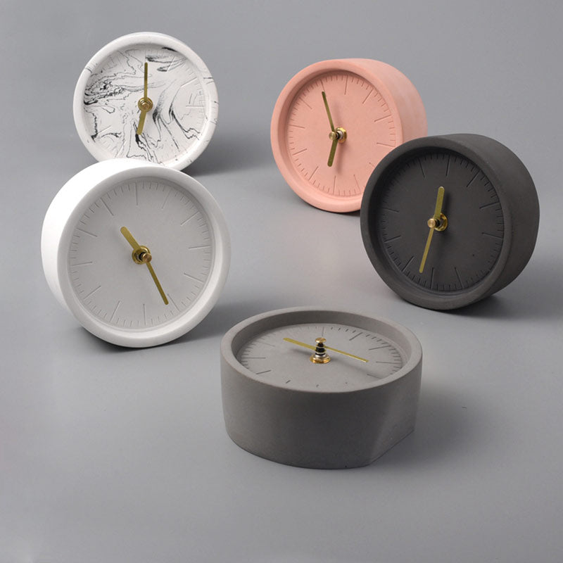 Cempli – Luxury Cement Desk Clock with Minimalist Look for a Stylish Interior