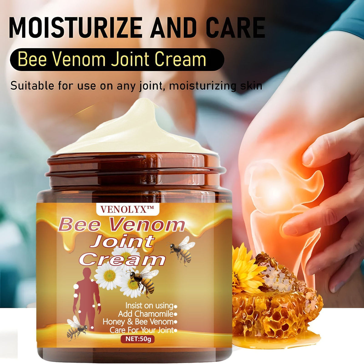 VENOLYX™ Bee Venom Rapid Therapy Joint Cream｜Deep Penetration for Joint Repair