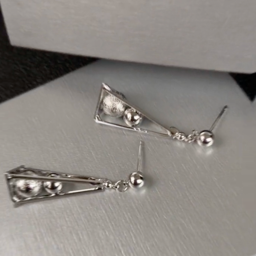 Triangle Geometric Earrings