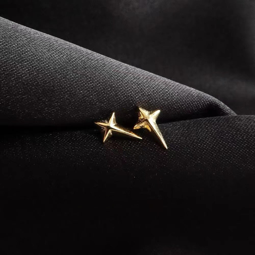 Mini Cross Star Earrings