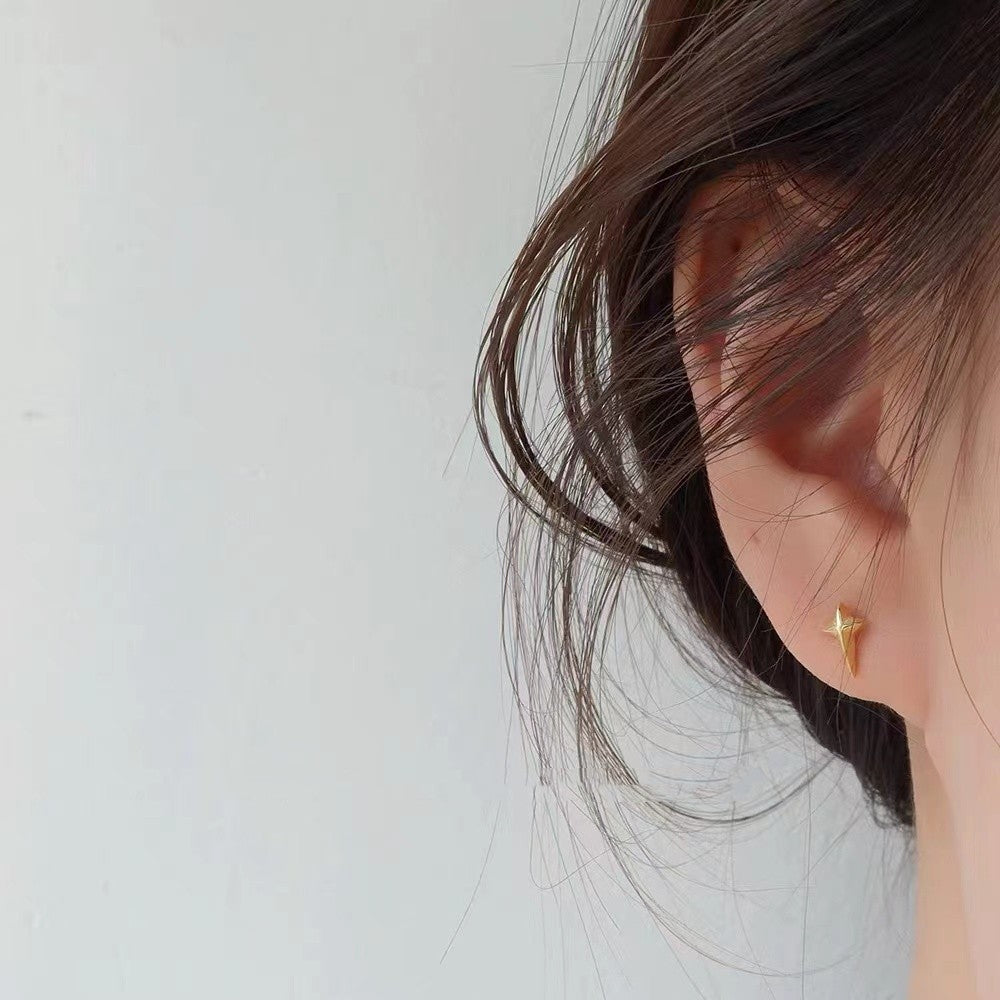 Mini Cross Star Earrings