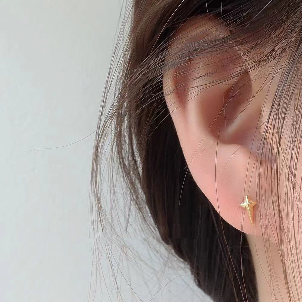 Mini Cross Star Earrings