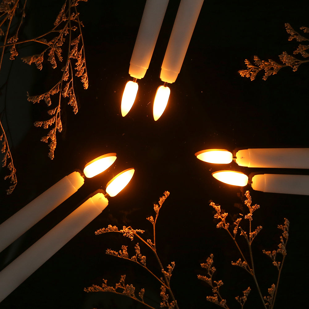LED Candle Lights Tall Plastic Taper Decor
