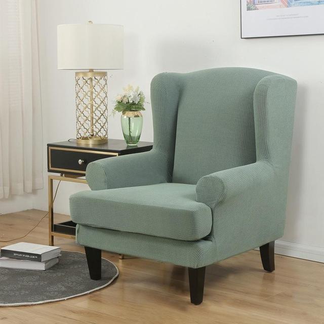 2-Piece Water Repellent Wingback Chair Covers
