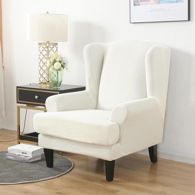 2-Piece Water Repellent Wingback Chair Covers