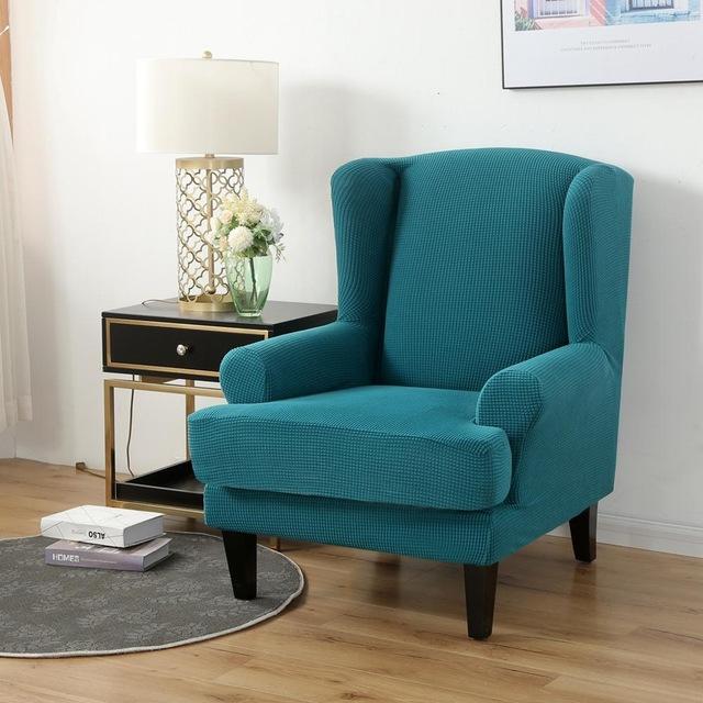 2-Piece Water Repellent Wingback Chair Covers