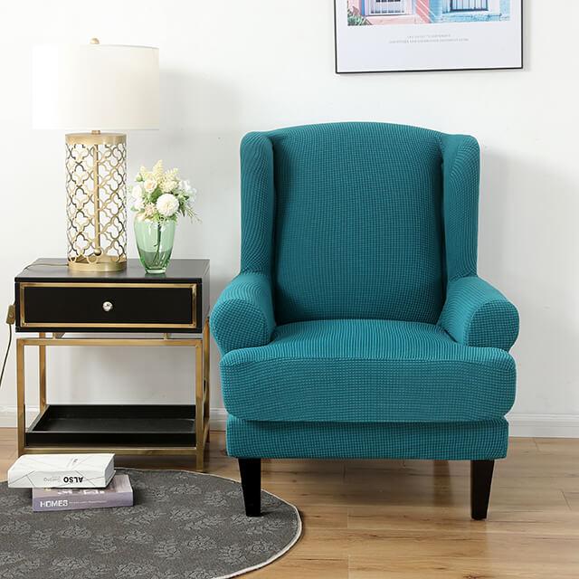 2-Piece Water Repellent Wingback Chair Covers