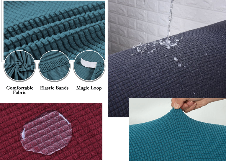 2-Piece Water Repellent Wingback Chair Covers