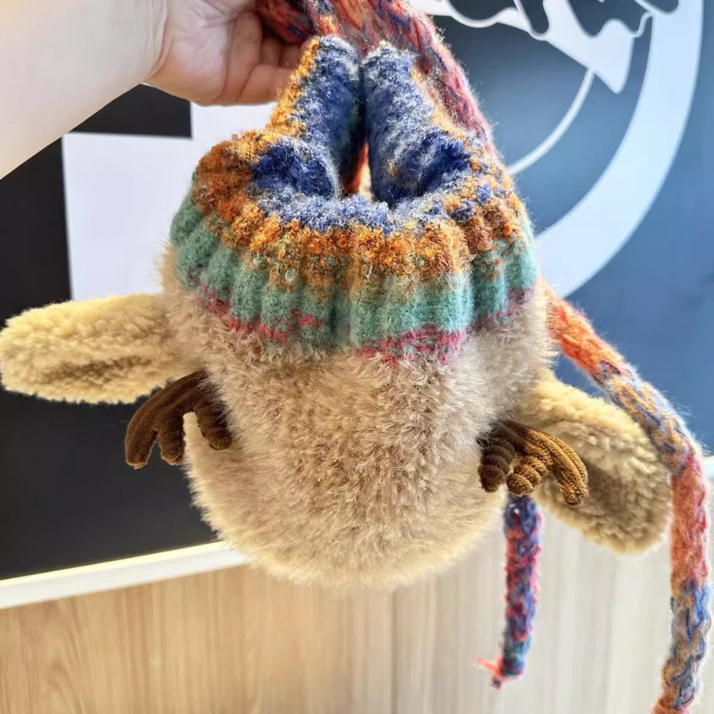 Women's Cozy Reindeer Knit Beanie - Cute Winter Hat Antlers