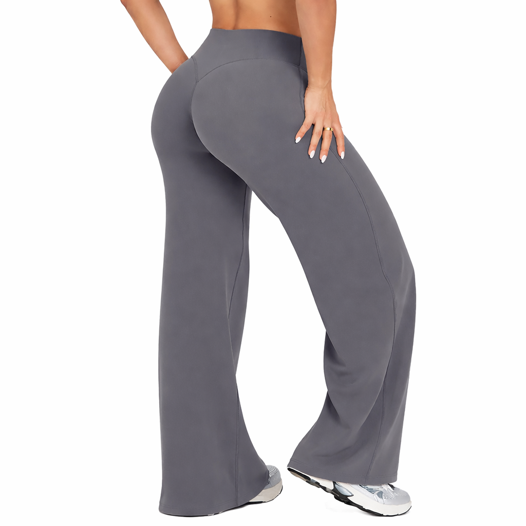 Womens Flared Yoga Pants High Waist Stretch Fit