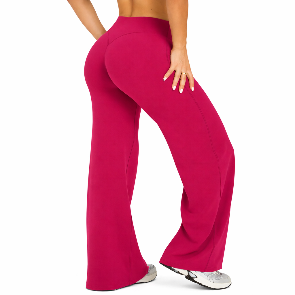 Womens Flared Yoga Pants High Waist Stretch Fit