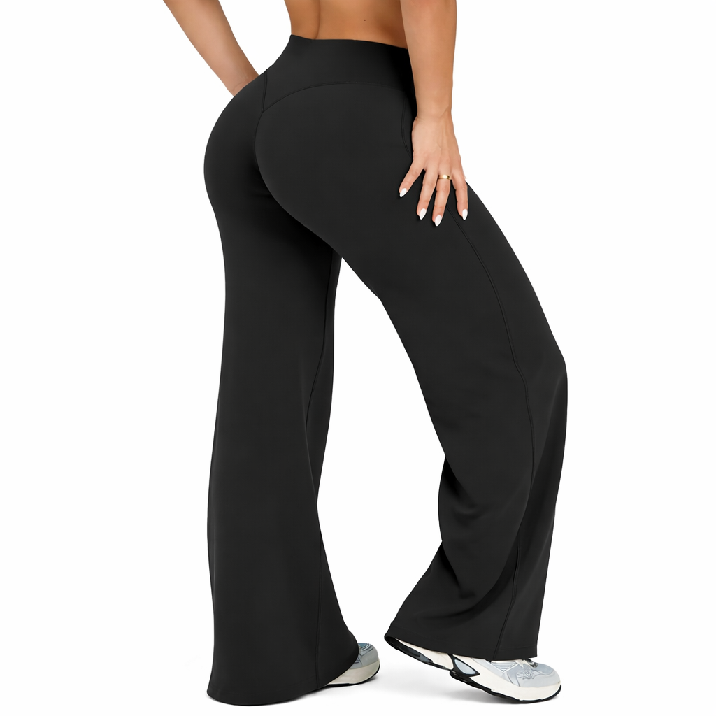 Womens Flared Yoga Pants High Waist Stretch Fit