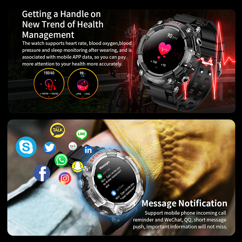 Sport Pro Smartwatch w/ Earbuds