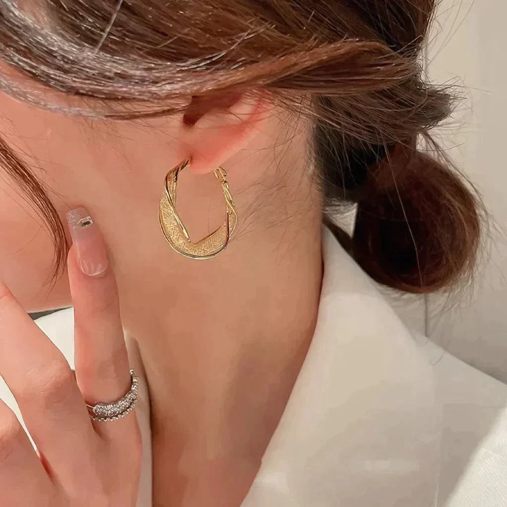 （🔥LAST DAY SALE-80% OFF)Histone Lymphatic activity hoop earrings