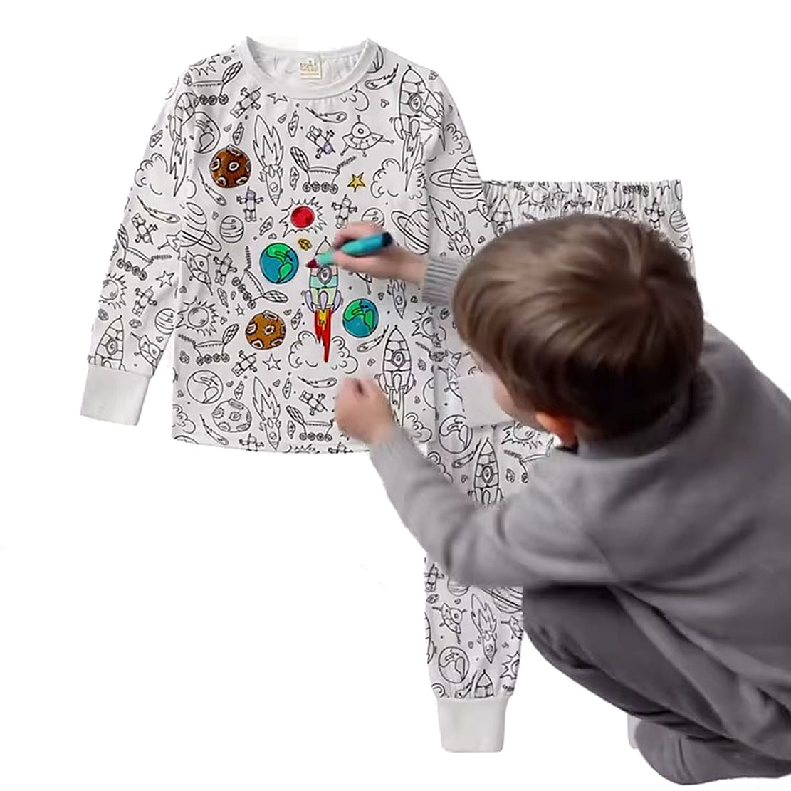 Kids Cozy Christmas Pajama Set - Long Sleeve Two Piece