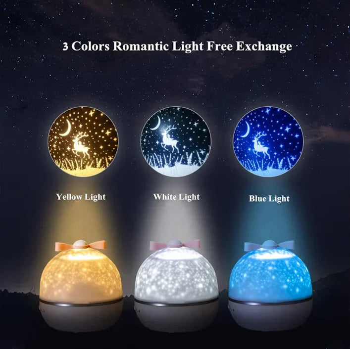 Relaxing Night Light with Galaxy Pattern