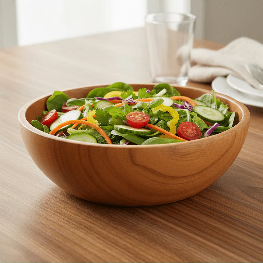 ACACIORA – Natural Acacia Wooden Bowl for Safe Family Dining