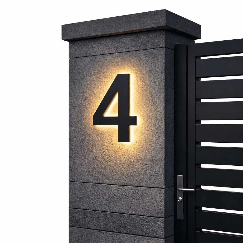 ADDRGLOW – Customizable LED House Numbers for Modern Homes
