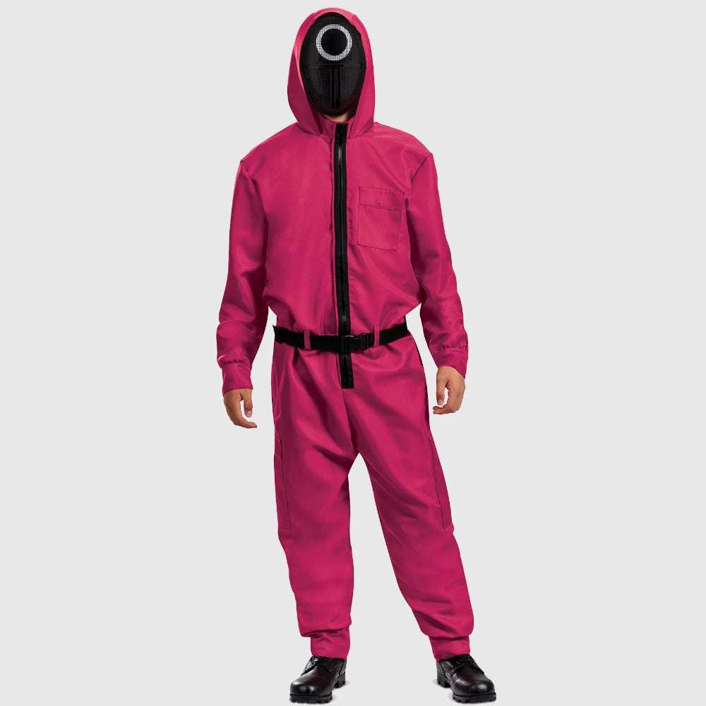 Kids Game Costume Adult Jumpsuit Guard Mask Outfit