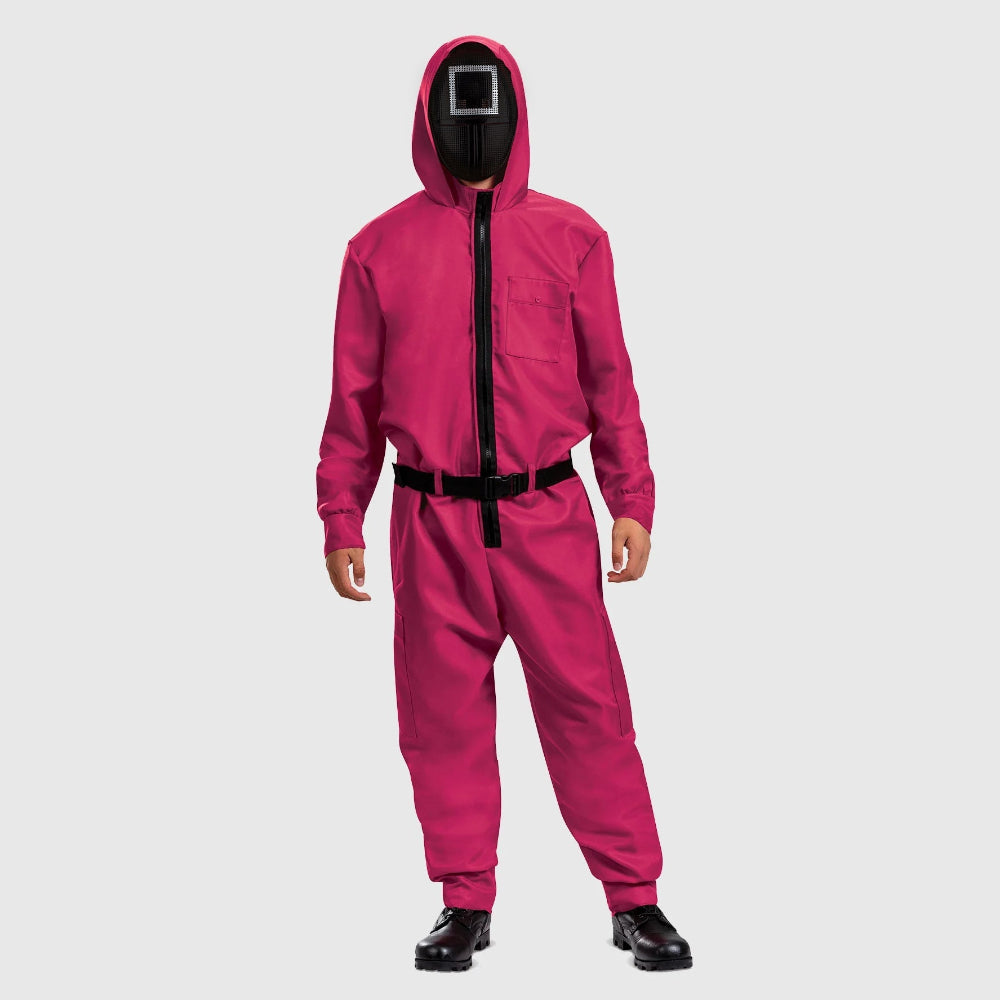 Kids Game Costume Adult Jumpsuit Guard Mask Outfit