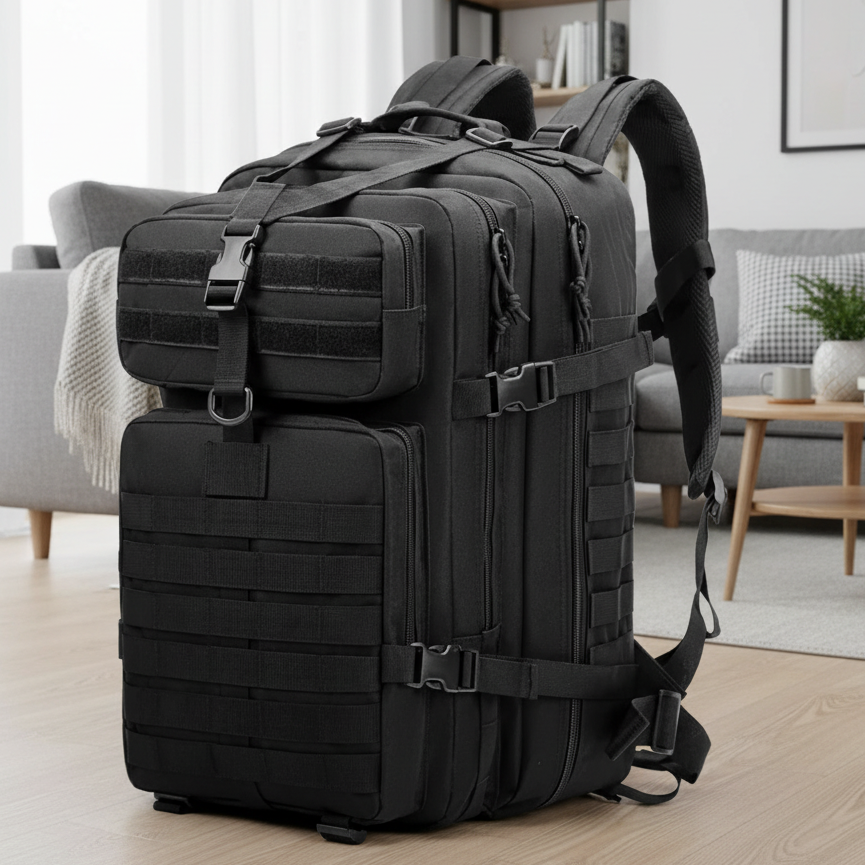 ADVENTUREPACK – Waterproof 50L Tactical Backpack for Travel & Outdoor Use