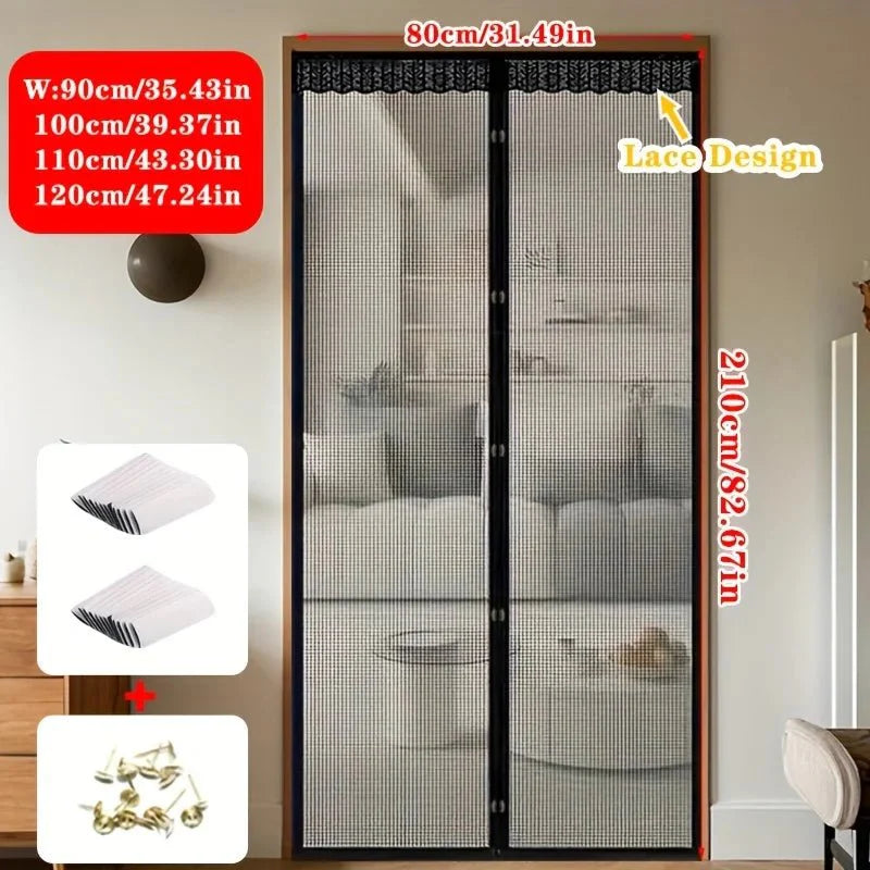 AIRMERA – Hands-Free Magnetic Door Curtain for Mosquito Protection