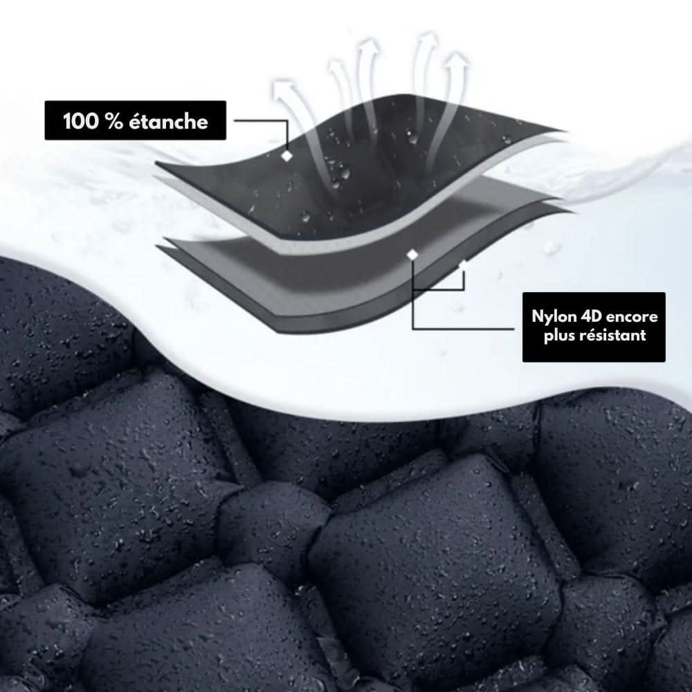 AirTrek Mat – Inflatable Camping Mattress with Foot Pump & Built-In Pillow