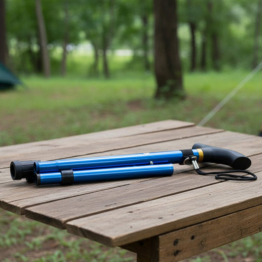 ALUSTEP – Adjustable Aluminum Trekking Poles with Soft Grip and Anti-Slip Tips